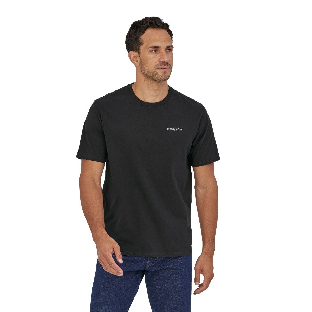Patagonia P-6 Men's Mission Organic Cotton Tee - Ink Black