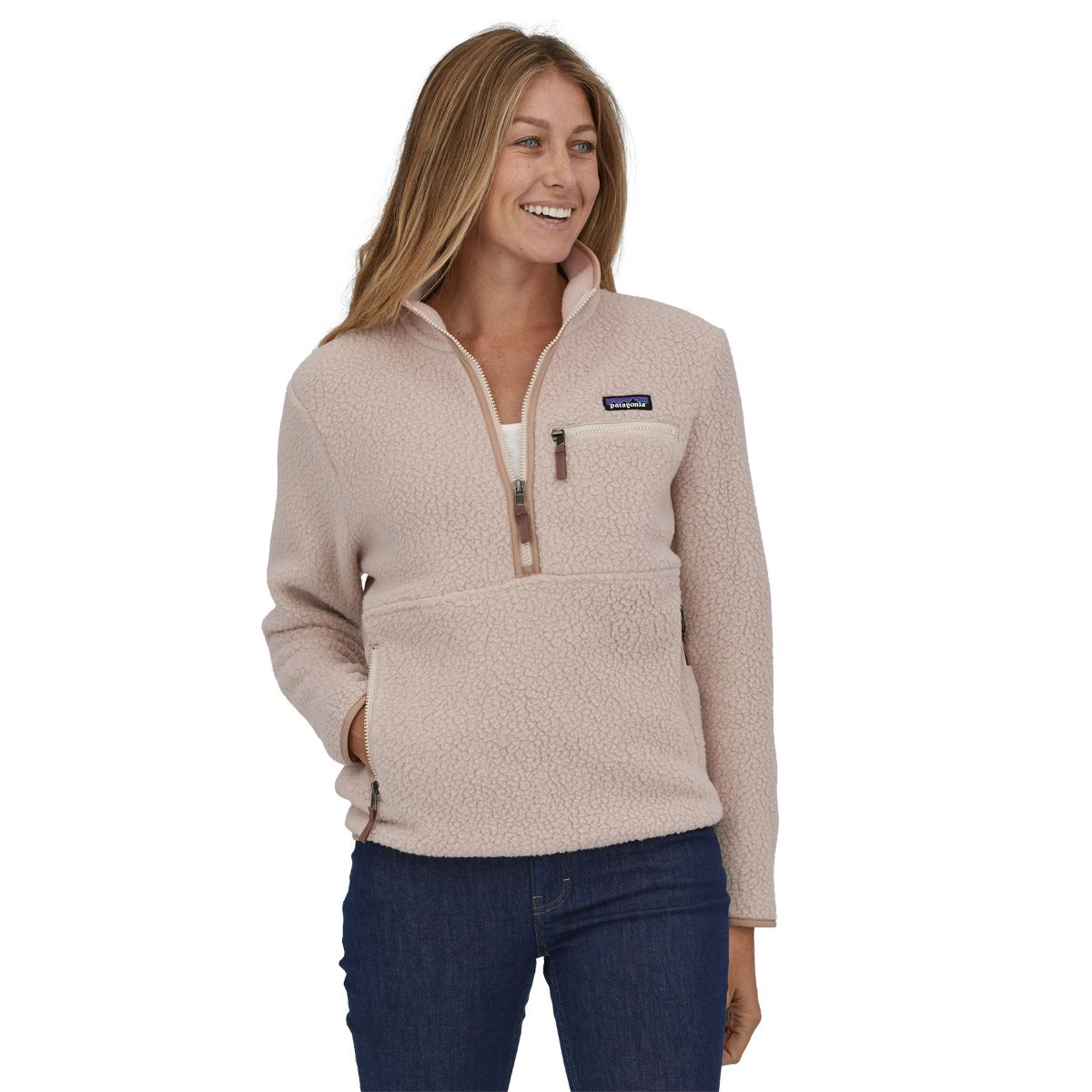 Patagonia Retro Pile Women's Marsupial Fleece - Shroom Taupe