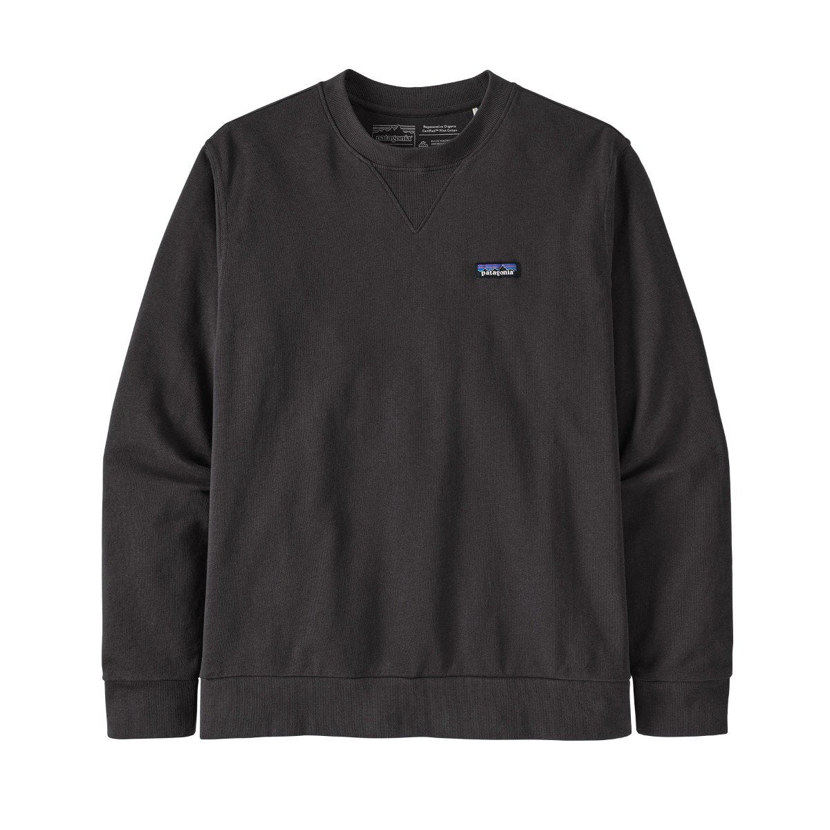 Patagonia Regenerative Organic Certified Cotton Crewneck Unisex Sweatshirt - Ink Black