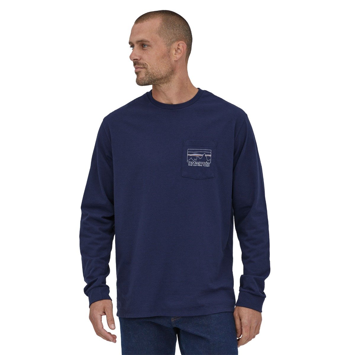 Patagonia Long-Sleeved '73 Skyline Men's Pocket Responsibili-Tee - SNDB