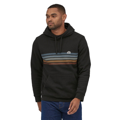 Patagonia Line Logo Ridge Men's Stripe Uprisal Hoody - Ink Black