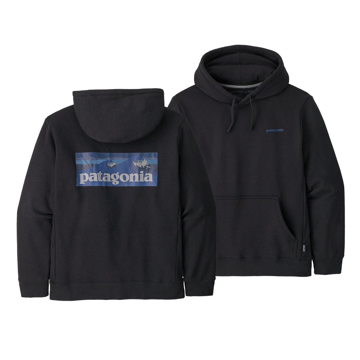 Patagonia Boardshort Logo Unisex Uprisal Hoody - Ink Black