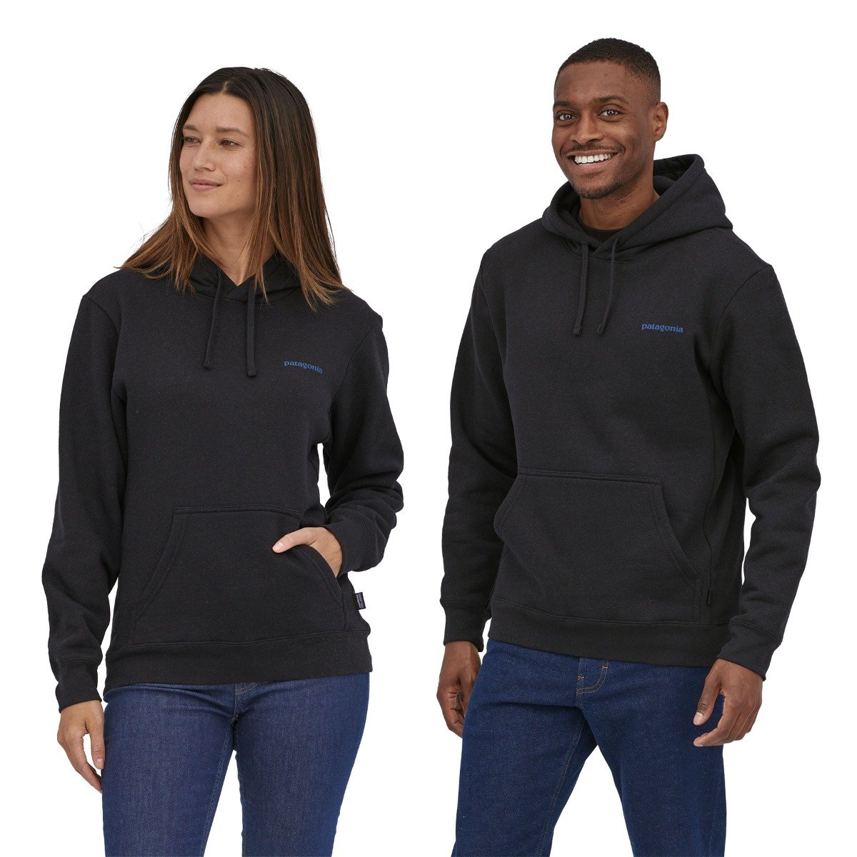Patagonia Boardshort Logo Unisex Uprisal Hoody - Ink Black