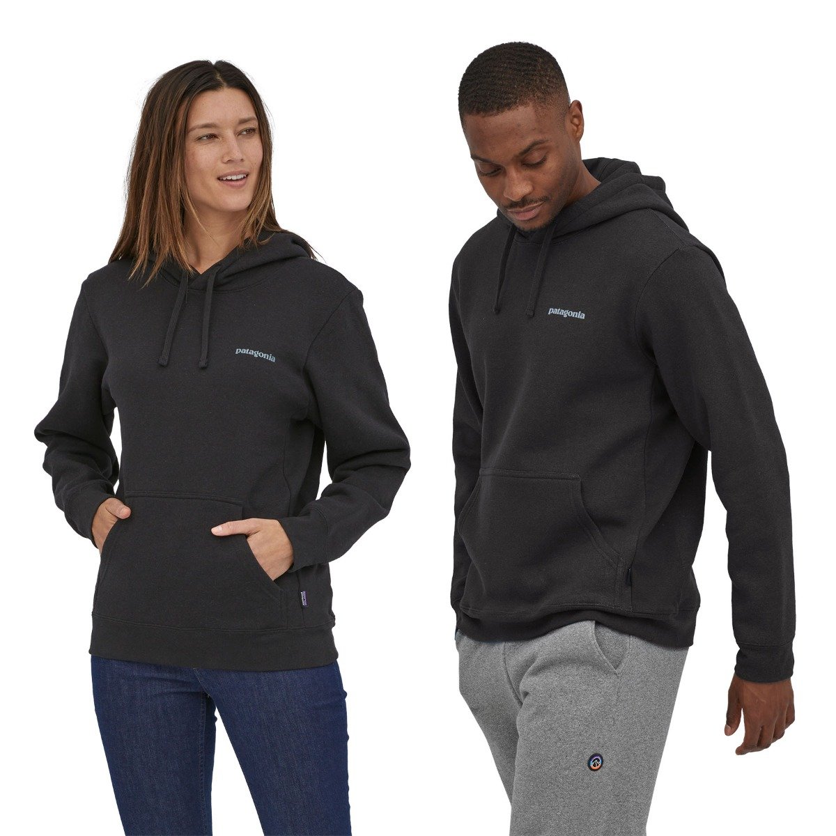 Patagonia Fitz Roy Uprisal Unisex Hoody - Ink Black