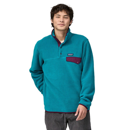 Patagonia Lightweight Synchilla Men's Snap-T·¨® Fleece Pullover - Belay Blue
