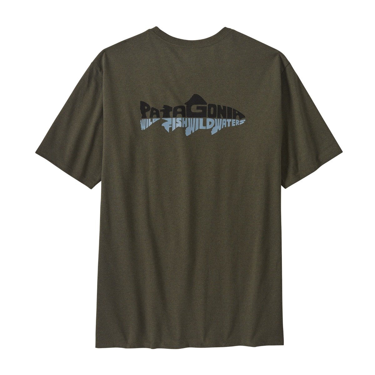 Patagonia Men's Wild Waterline Pocket Responsibili-Tee - Basin Green