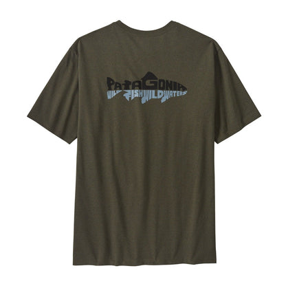Patagonia Men's Wild Waterline Pocket Responsibili-Tee - Basin Green
