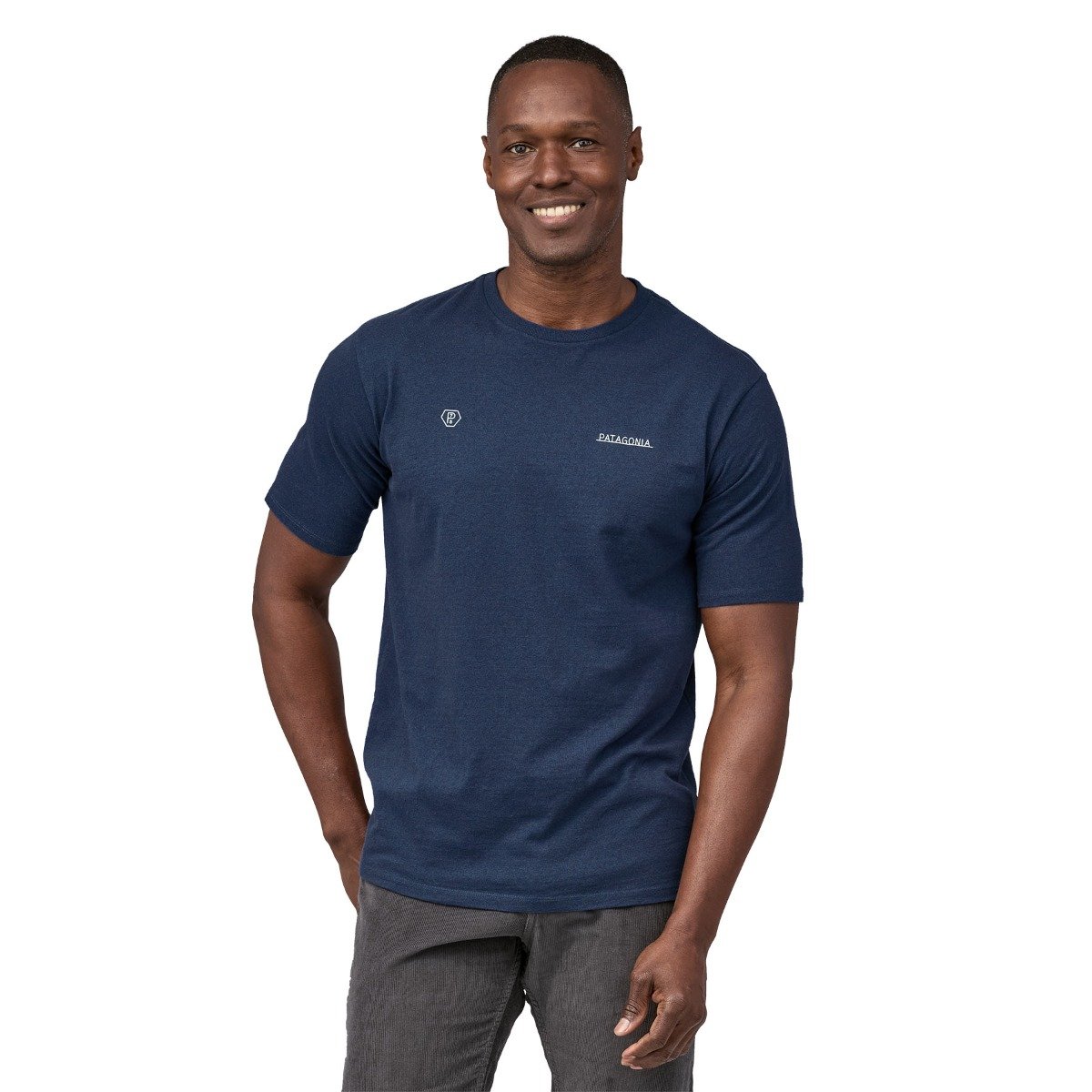 Patagonia Forge Mark Men's Responsibili-Tee - Lagom Blue