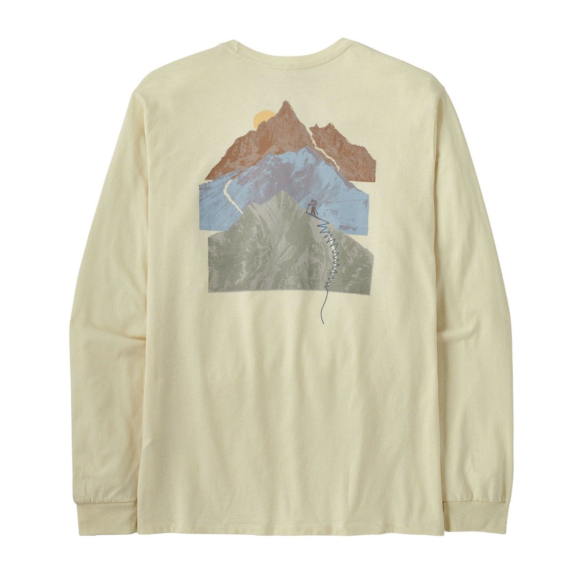 Patagonia Snowstitcher Men's Long-Sleeved Reponsibilli-Tee - Birch White
