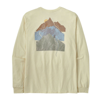 Patagonia Snowstitcher Men's Long-Sleeved Reponsibilli-Tee - Birch White
