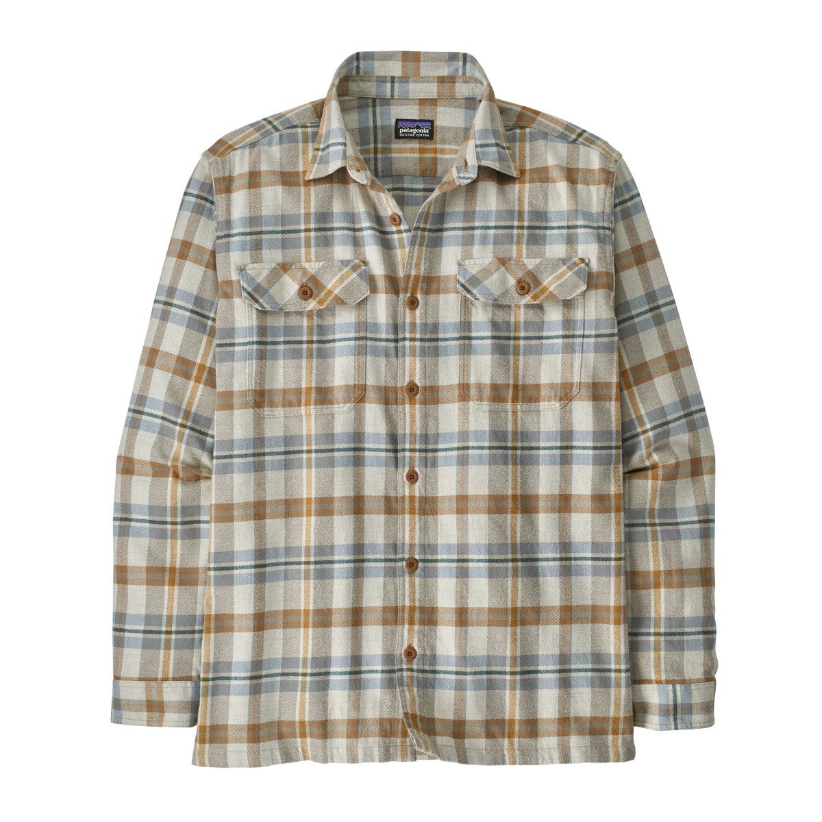 Patagonia Fjord Long-Sleeve Mens Flannel Shirt - Fields/Natural