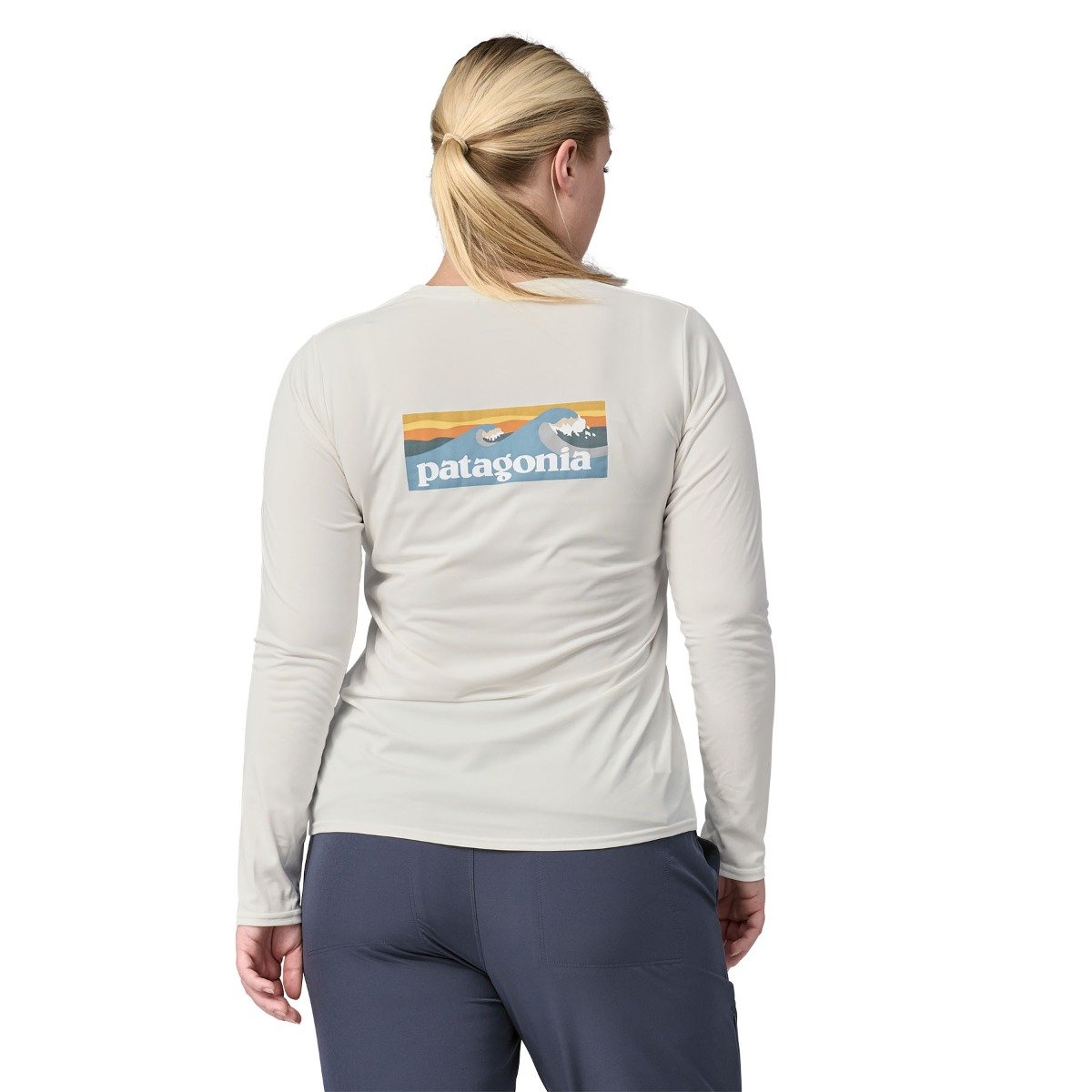 Patagonia Capilene Cool Daily Women's Graphic Shirt - Grey/White