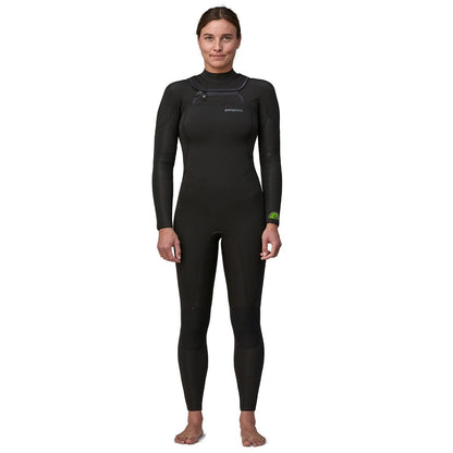 Patagonia Womens R2 Yulex Regulator Chest Zip 3.5/3mm Wetsuit in Black