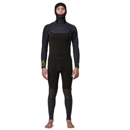 Patagonia R3 Yulex 4.5/3.5mm Mens Front Zip Hooded Wetsuit - Black