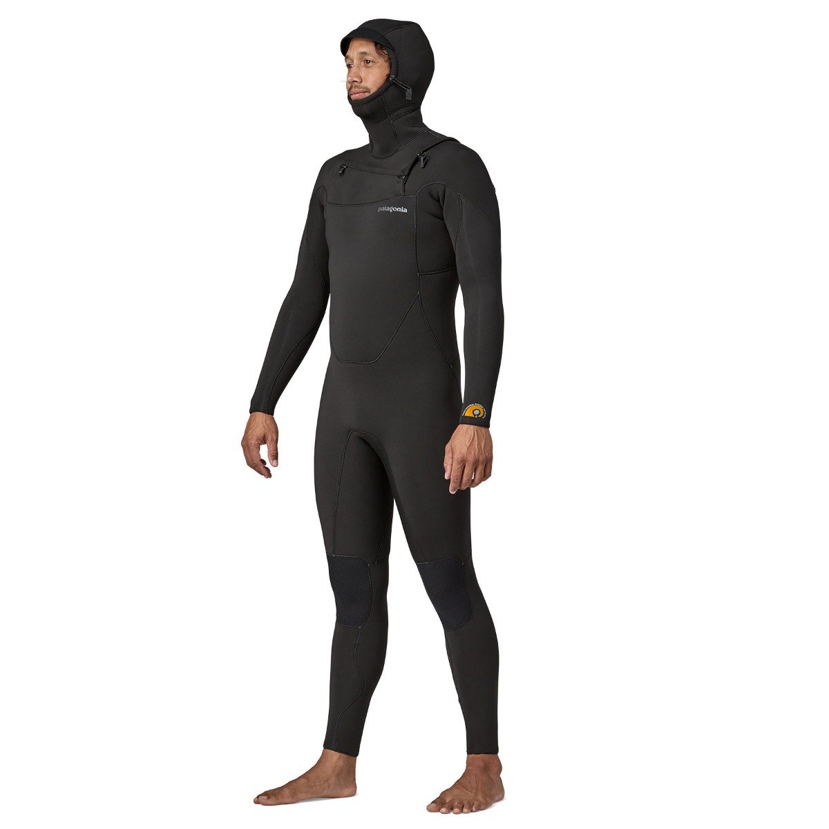 Patagonia R3 Yulex 4.5/3.5mm Mens Front Zip Hooded Wetsuit - Black