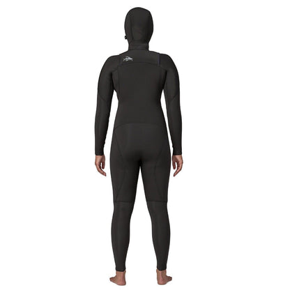 Patagonia Women's R4 Yulex Regulator Chest-Zip 5.5mm/4mm Hooded Wetsuit - Black