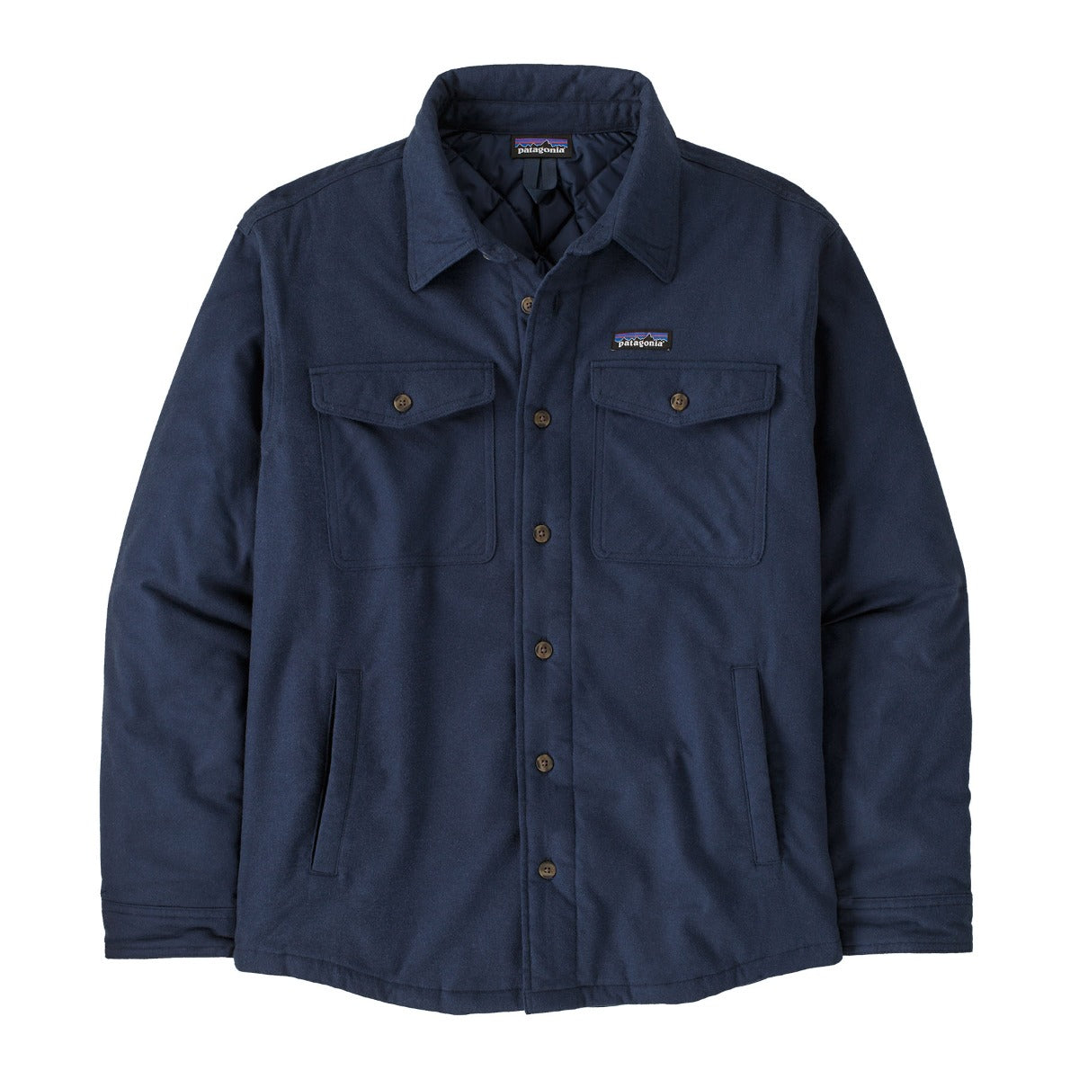 Patagonia Lightweight Insulated Fjord Mens Flannel Shirt - New Navy