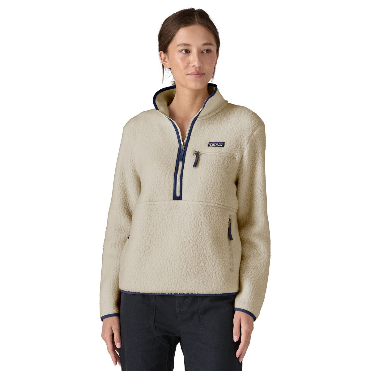 Patagonia Retro Pile Womens Marsupial Fleece - Natural