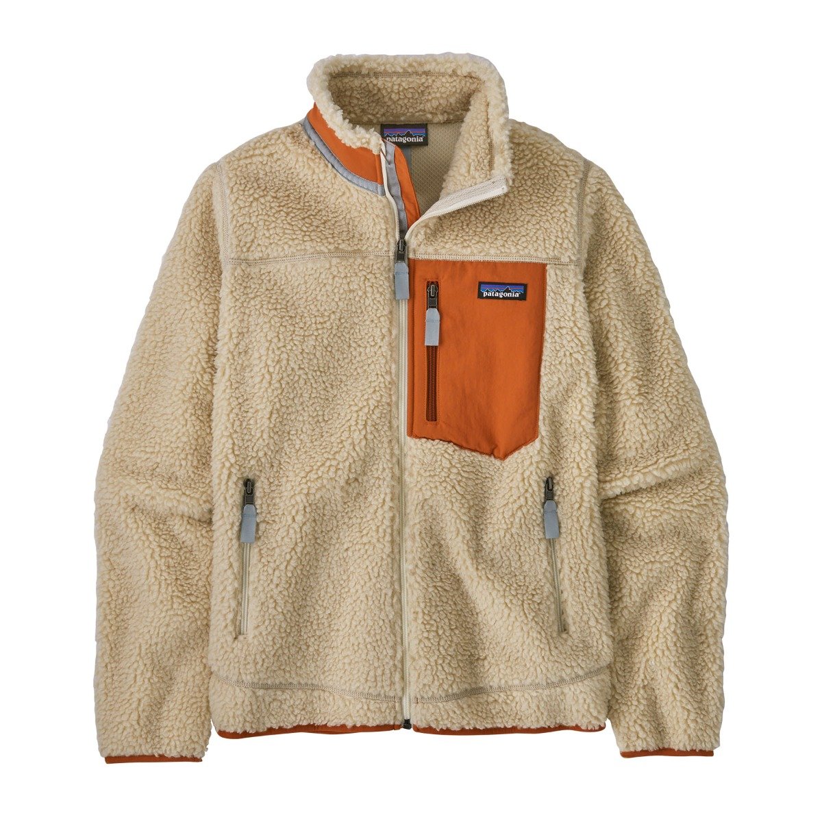 Patagonia Classic Retro-X Womens Jacket - Dark Natural w/Redtail Rust