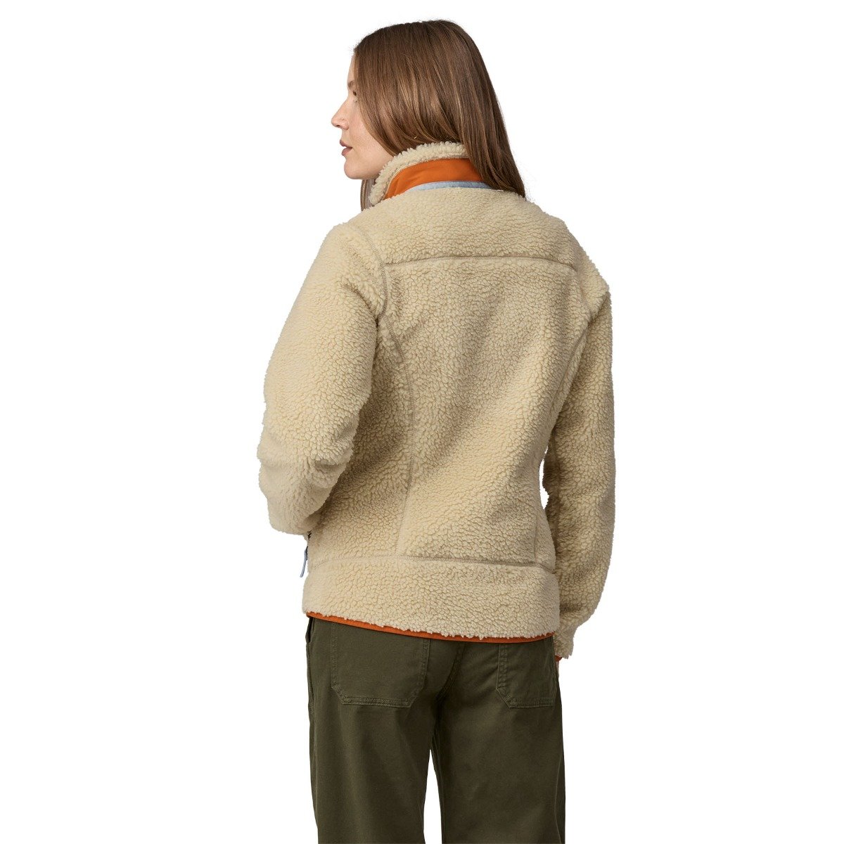 Patagonia Classic Retro-X Women's Jacket - Dark Natural w/Redtail Rust
