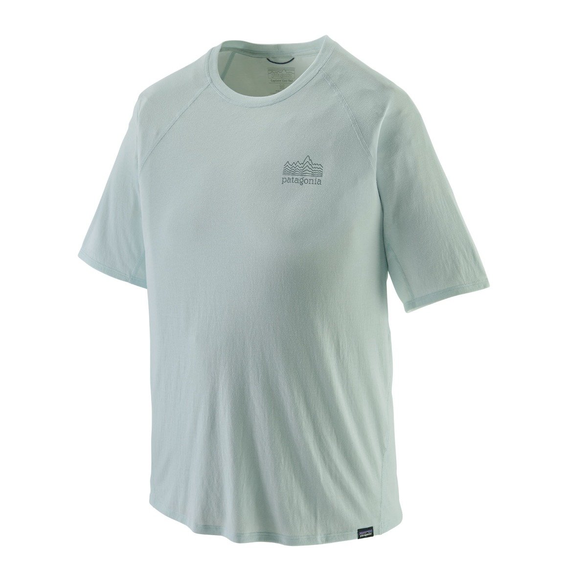 Patagonia Capilene Cool Trail Graphic Mens Shirt - Strata Stencil/Wispy Green