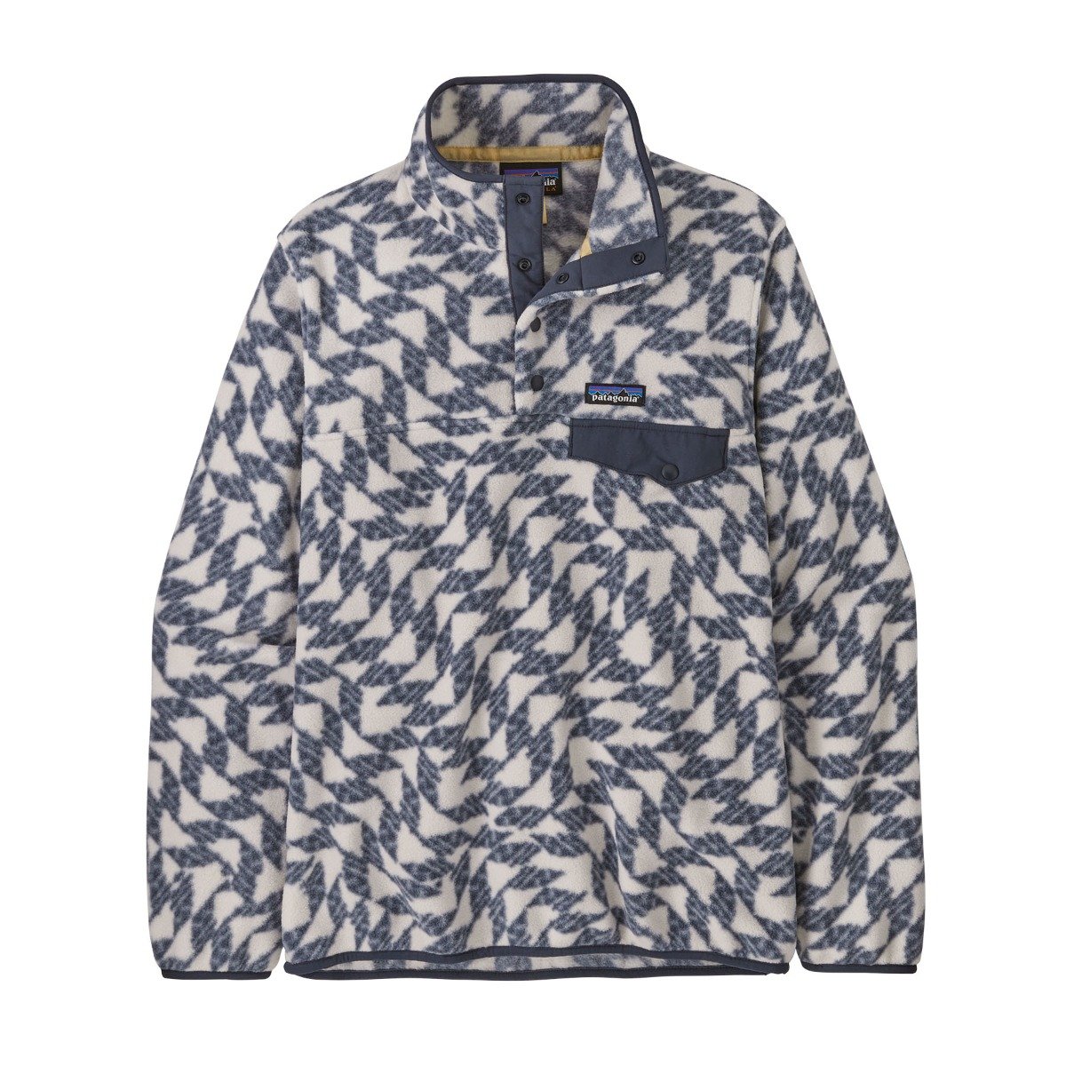 Patagonia Women's Lightweight Synchilla Snap-T Pullover Fleece - Synched Flight Small/Natural
