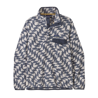 Patagonia Women's Lightweight Synchilla Snap-T Pullover Fleece - Synched Flight Small/Natural