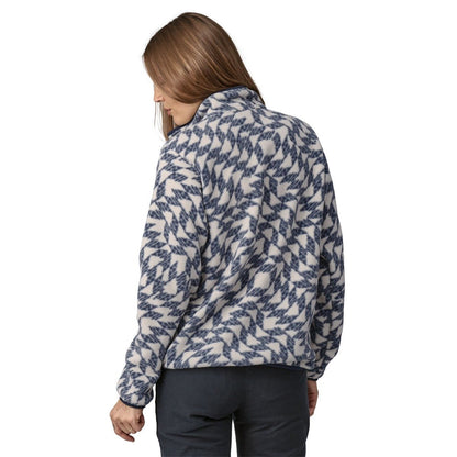 Patagonia Women's Lightweight Synchilla Snap-T Pullover Fleece - Synched Flight Small/Natural