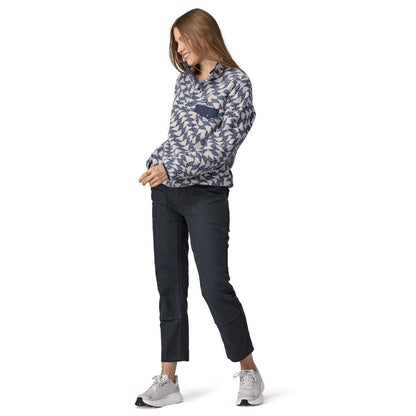 Patagonia Women's Lightweight Synchilla Snap-T Pullover Fleece - Synched Flight Small/Natural