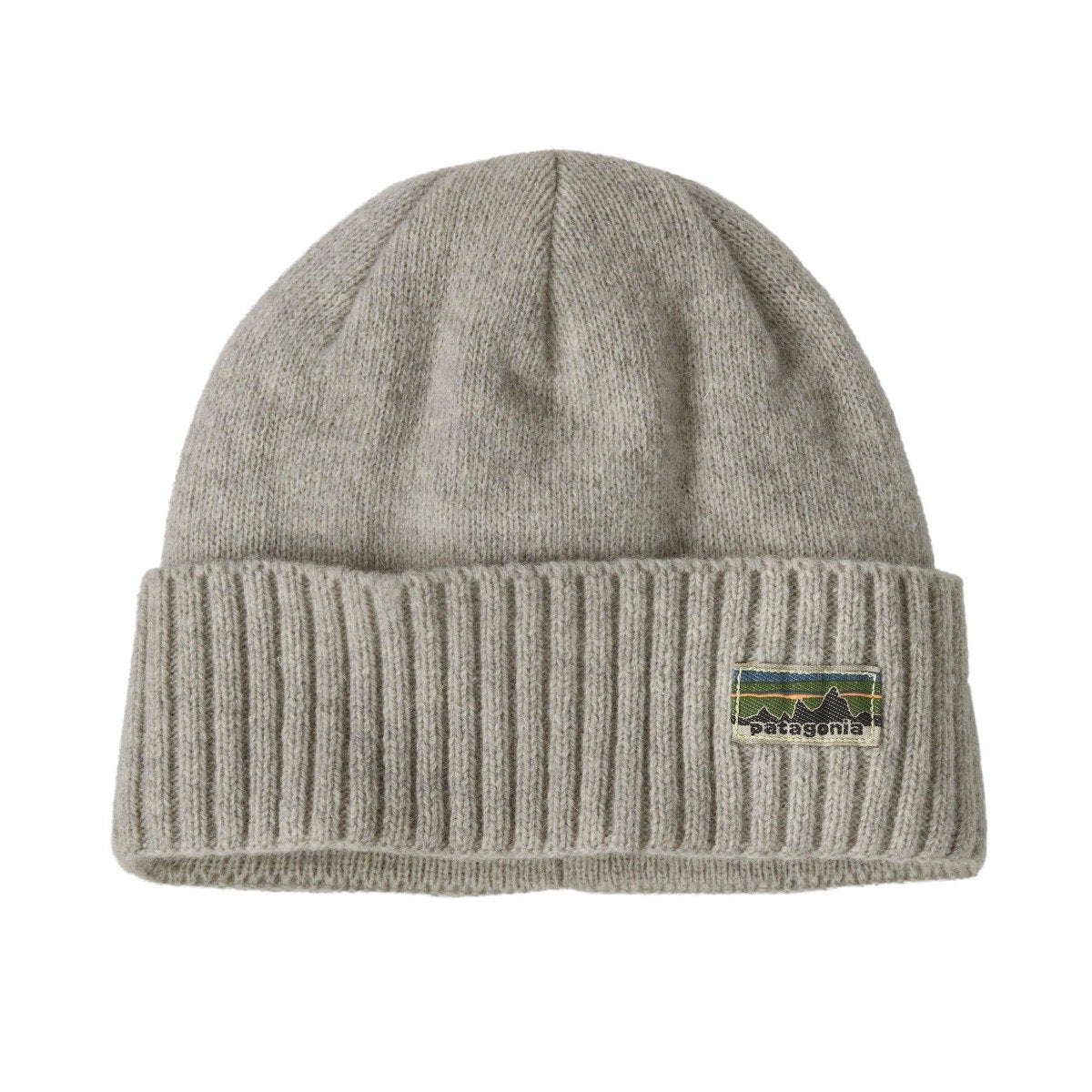 Patagonia Brodeo Unisex Beanie - OG Legacy Label: Crisp Grey