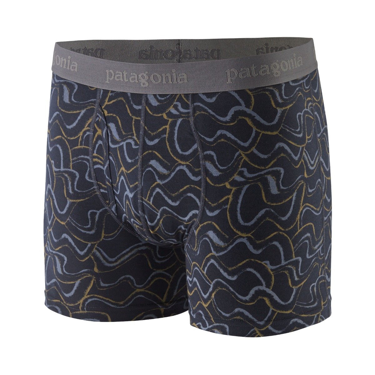 Patagonia Men's Essential 3in Boxer Briefs in Small Currents: Pitch Blue