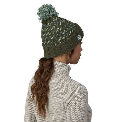 Patagonia Snowbelle Unisex Beanie - Fisherman Stitch: Pine Needle Green