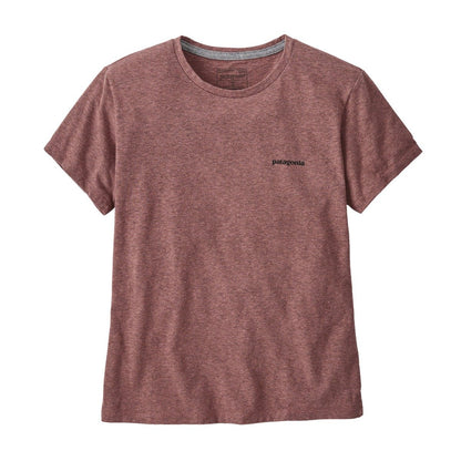 Patagonia  P-6 Logo Womens Responsibili-Tee - Dulse Mauve