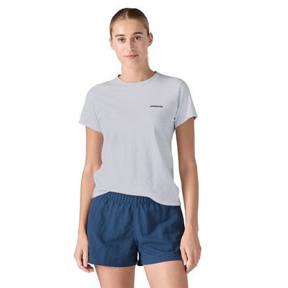 Patagonia Womens P-6 Logo Responsibili-Tee - White