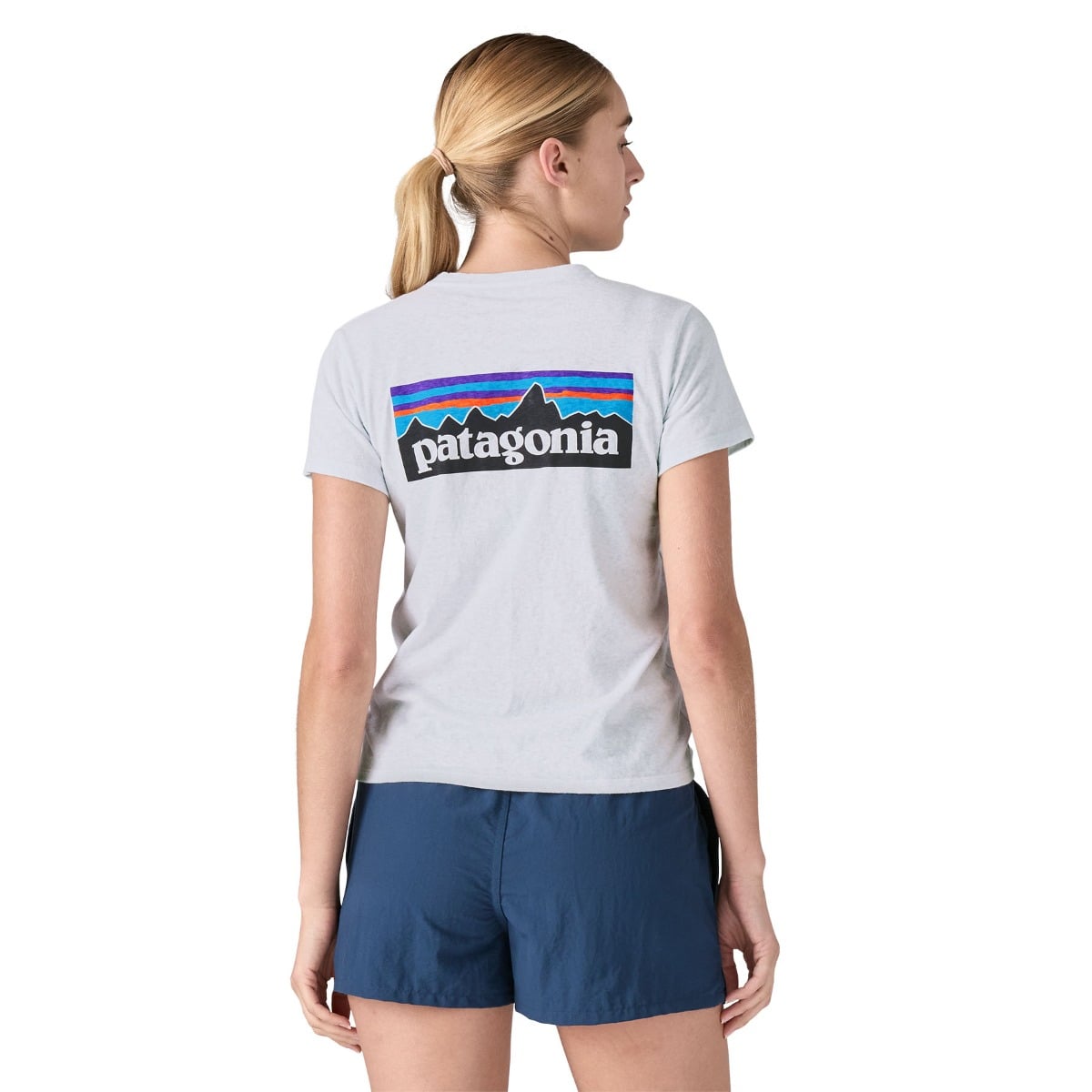 Patagonia Womens P-6 Logo Responsibili-Tee - White