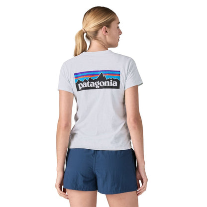 Patagonia Womens P-6 Logo Responsibili-Tee - White
