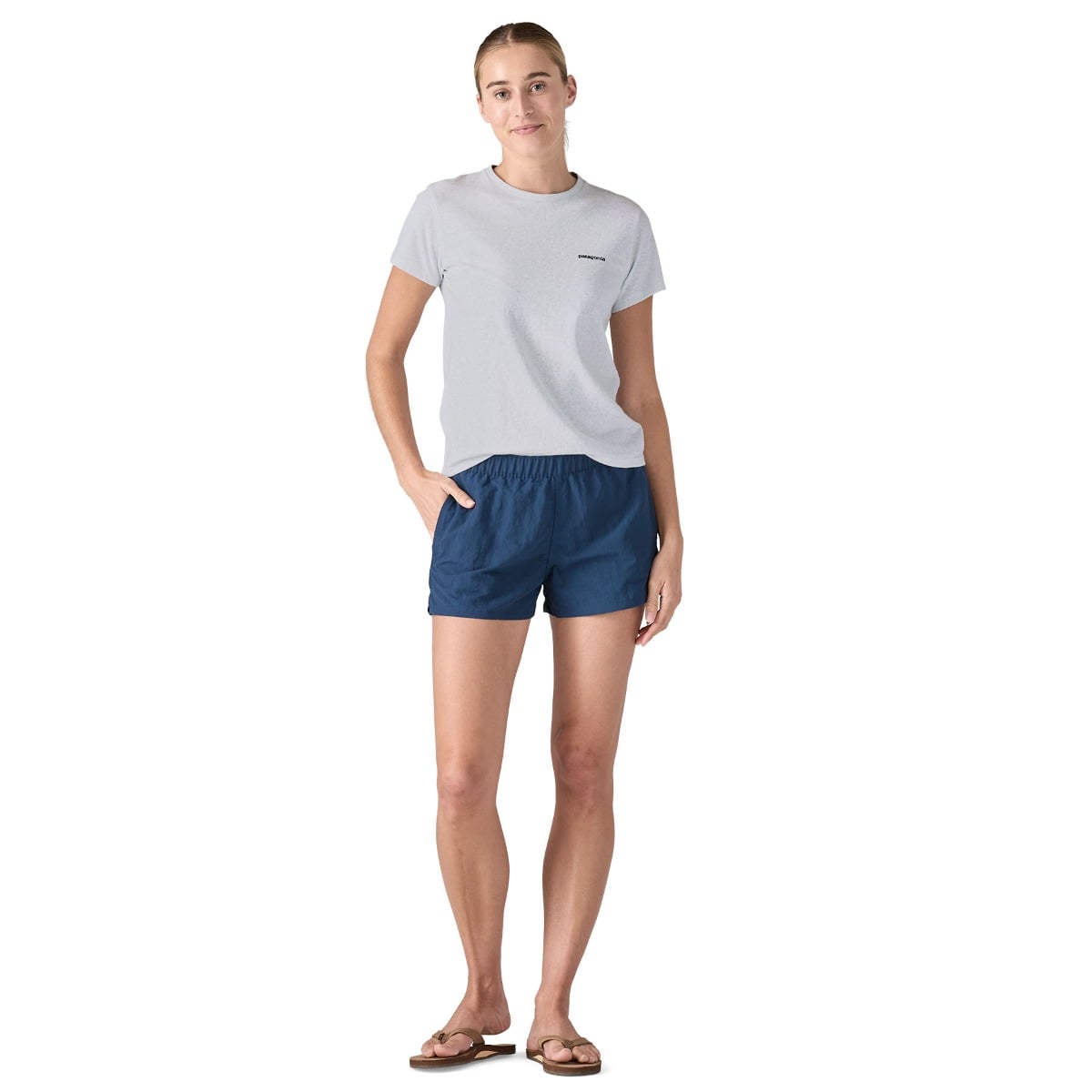 Patagonia Womens P-6 Logo Responsibili-Tee - White