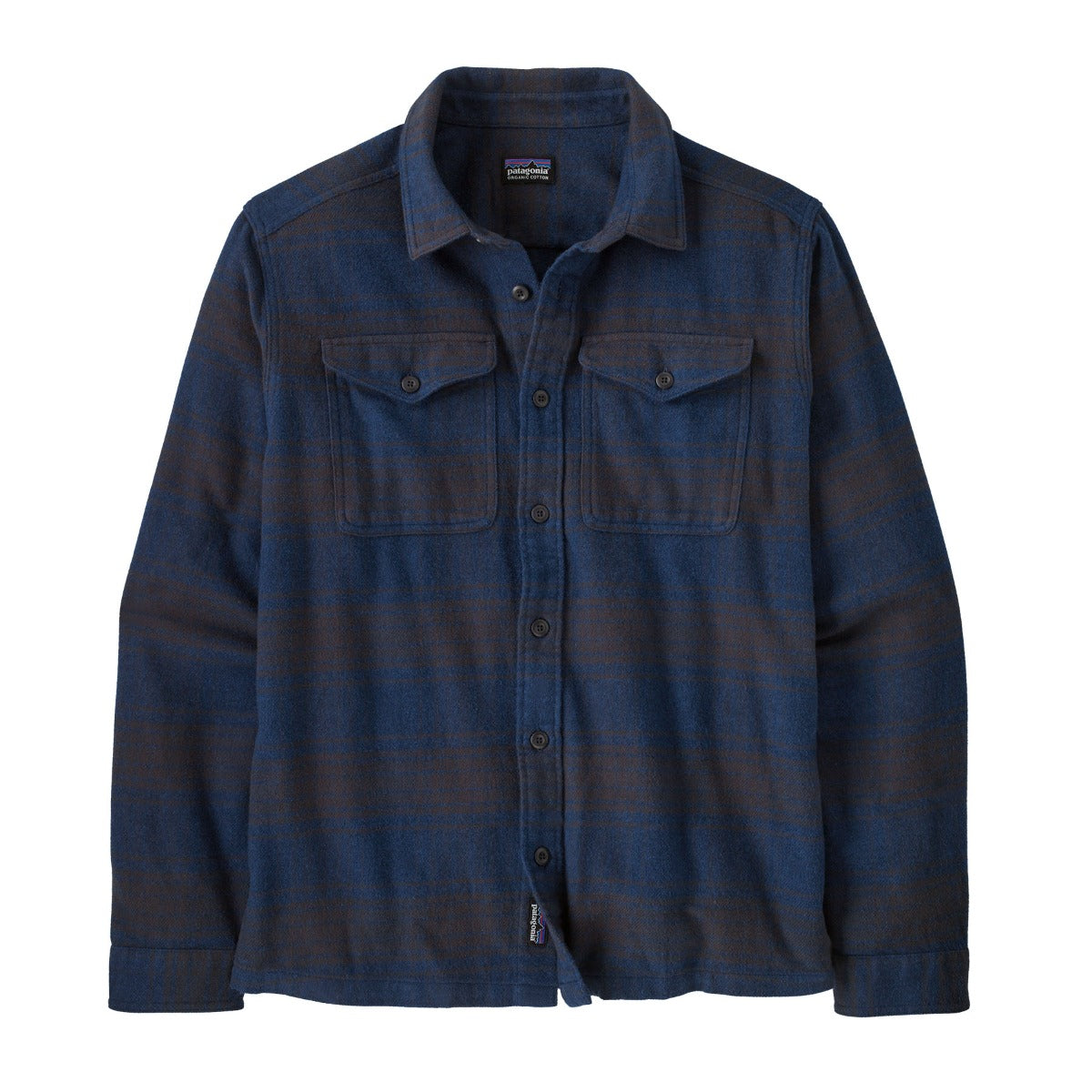 Patagonia Fjord  Long-Sleeve Mens Flannel Shirt - Cascade/Tidepool Blue