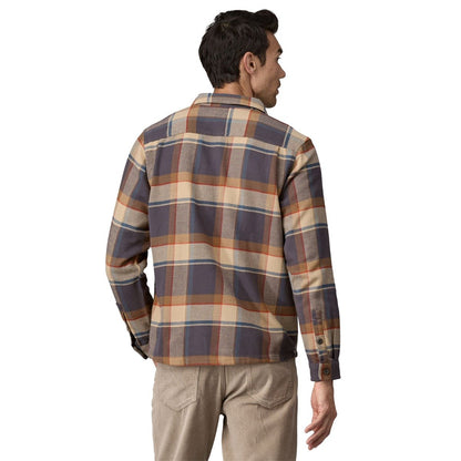 Patagonia Fjord Long-Sleeve Men's Flannel Shirt - Sunrise Ridge/Forge Grey