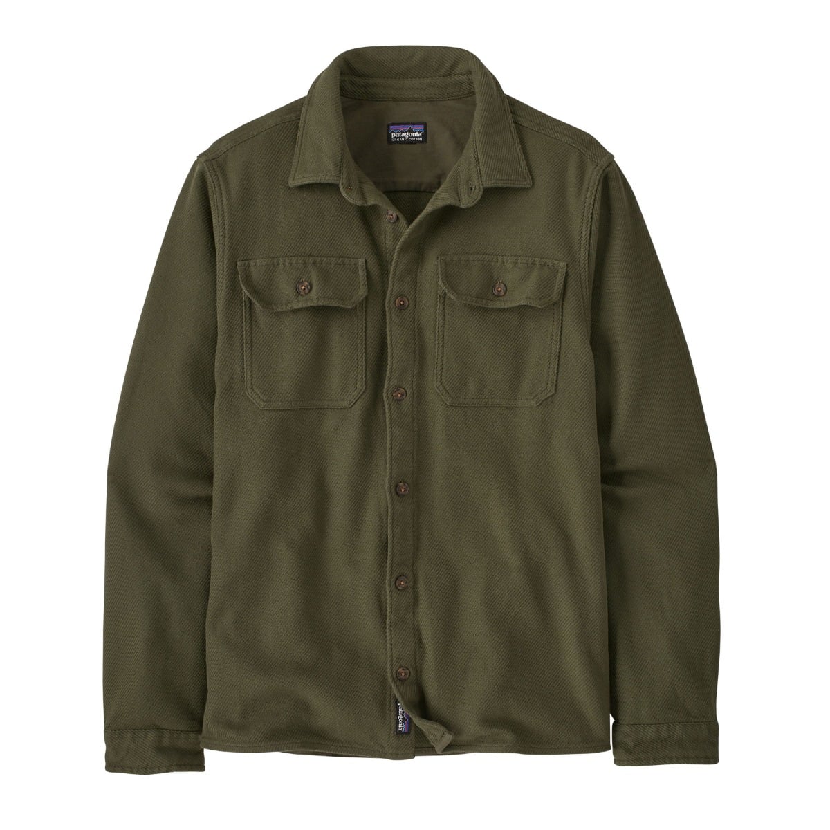 Patagonia Men's Fjord Loft Shirt in Basin Green