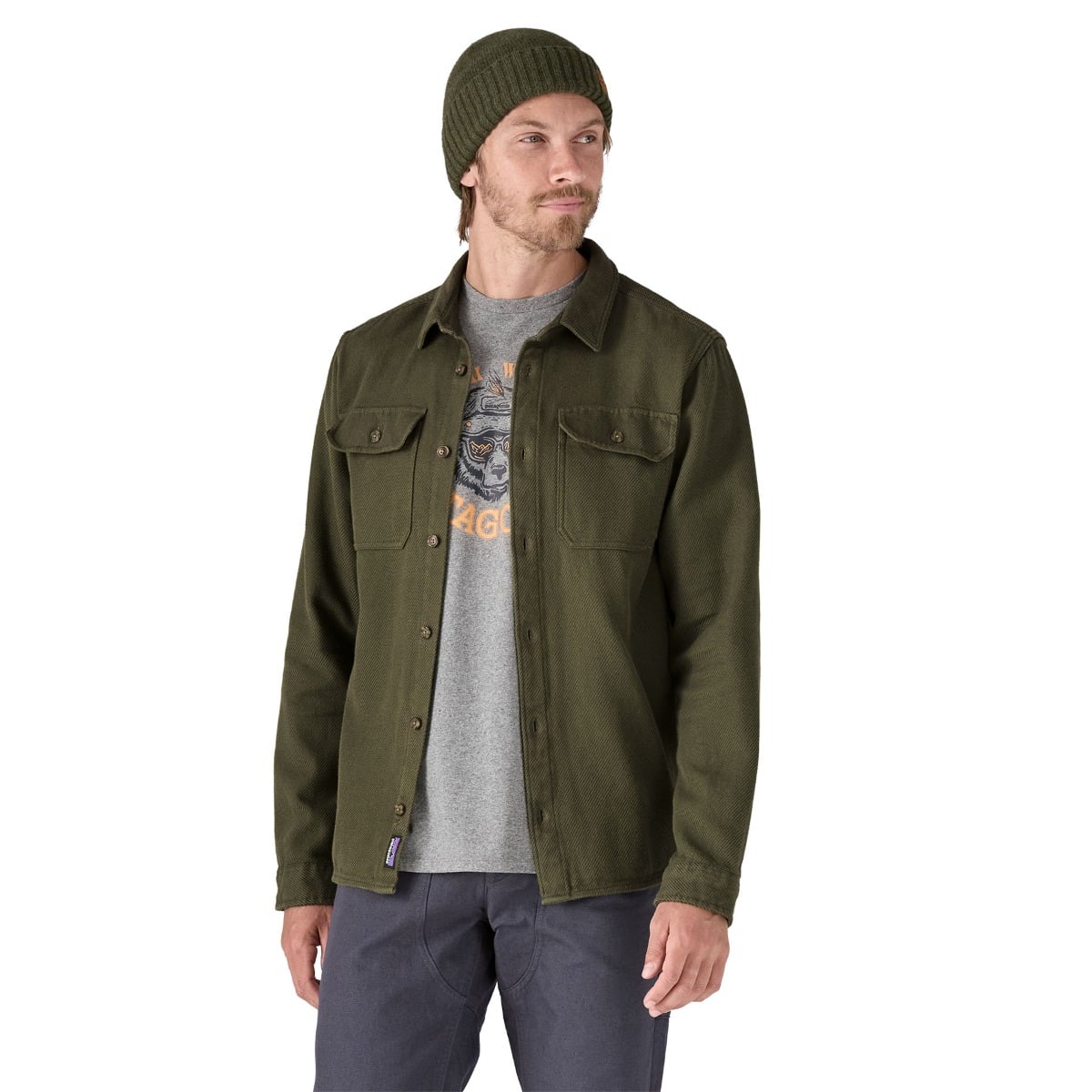 Patagonia Men's Fjord Loft Shirt - Basin Green