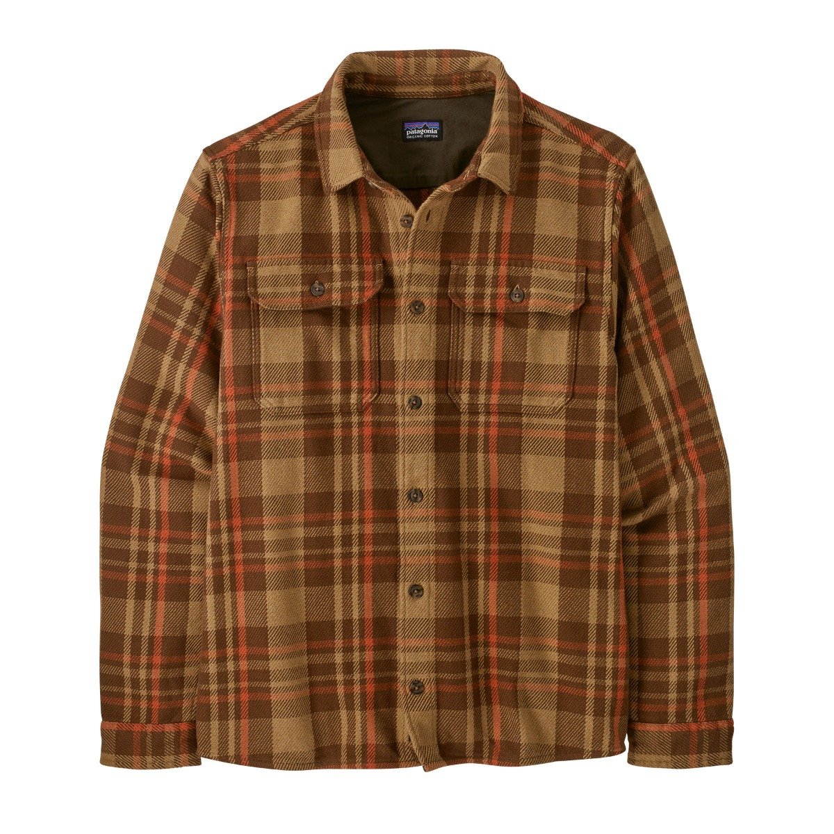 Patagonia Fjord Loft Mens Shirt - Forest/Nest Brown
