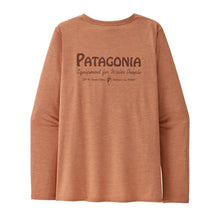 Patagonia Women's Long Sleeve Cap Cool Daily Graphic Shirt - Water People Banner/Terra Pink X-Dye