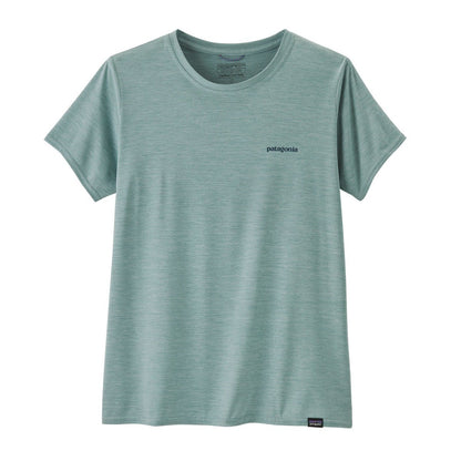 Patagonia Capilene Cool Daily Graphic Womens Shirt - Boardshort Logo/Thermal Blue X-Dye