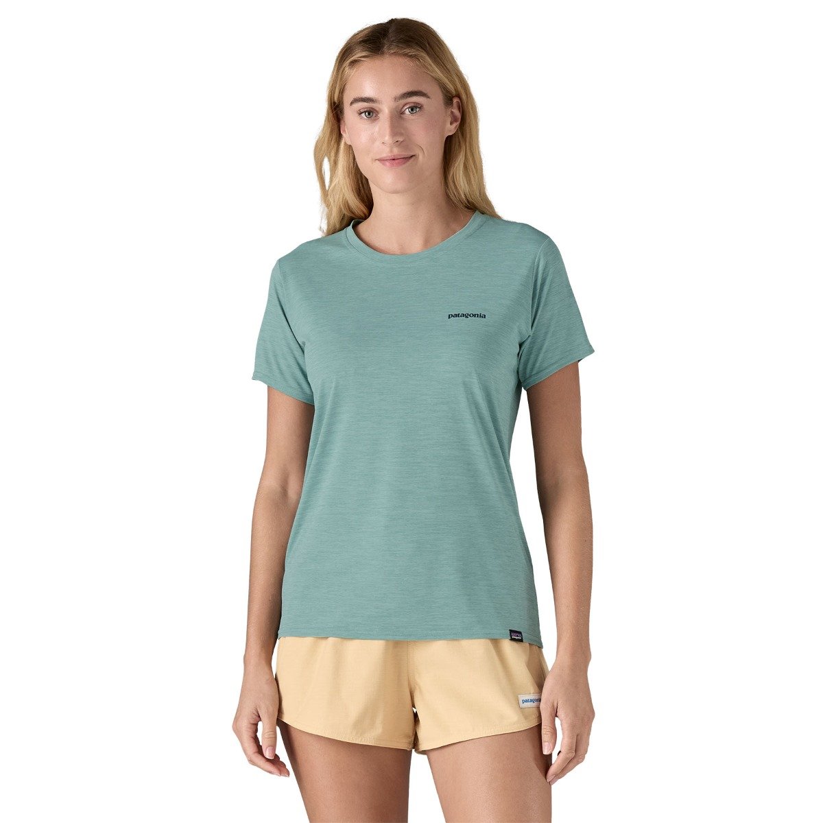 Patagonia Capilene Cool Daily Graphic Women's Shirt - Boardshort Logo/Thermal Blue X-Dye
