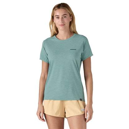 Patagonia Capilene Cool Daily Graphic Women's Shirt - Boardshort Logo/Thermal Blue X-Dye