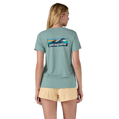 Patagonia Capilene Cool Daily Graphic Women's Shirt - Boardshort Logo/Thermal Blue X-Dye