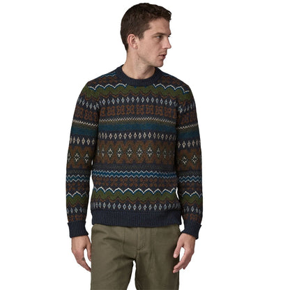 Patagonia Recycled Wool-Blend Men's Sweater - Helmsman/Smolder Blue
