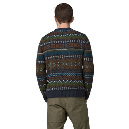Patagonia Recycled Wool-Blend Men's Sweater - Helmsman/Smolder Blue