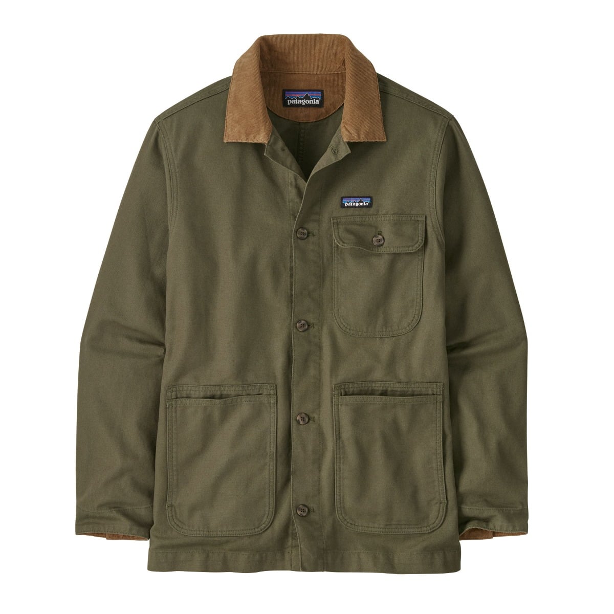 Patagonia Mens Point Reyes Canvas Jacket in Basin Green